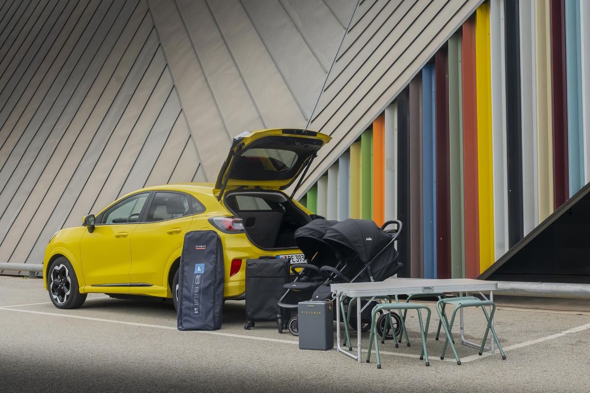 Ford Puma Gen-E pagasiruumi mahtu on suurendatud varuratta ja summuti arvelt. Foto: Ford